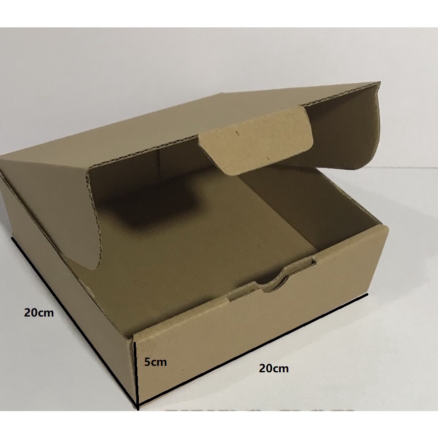 

Kardus Dus Kotak Box Packing Pizza Kue Donat Bronis 20x20x5cm 5pcs