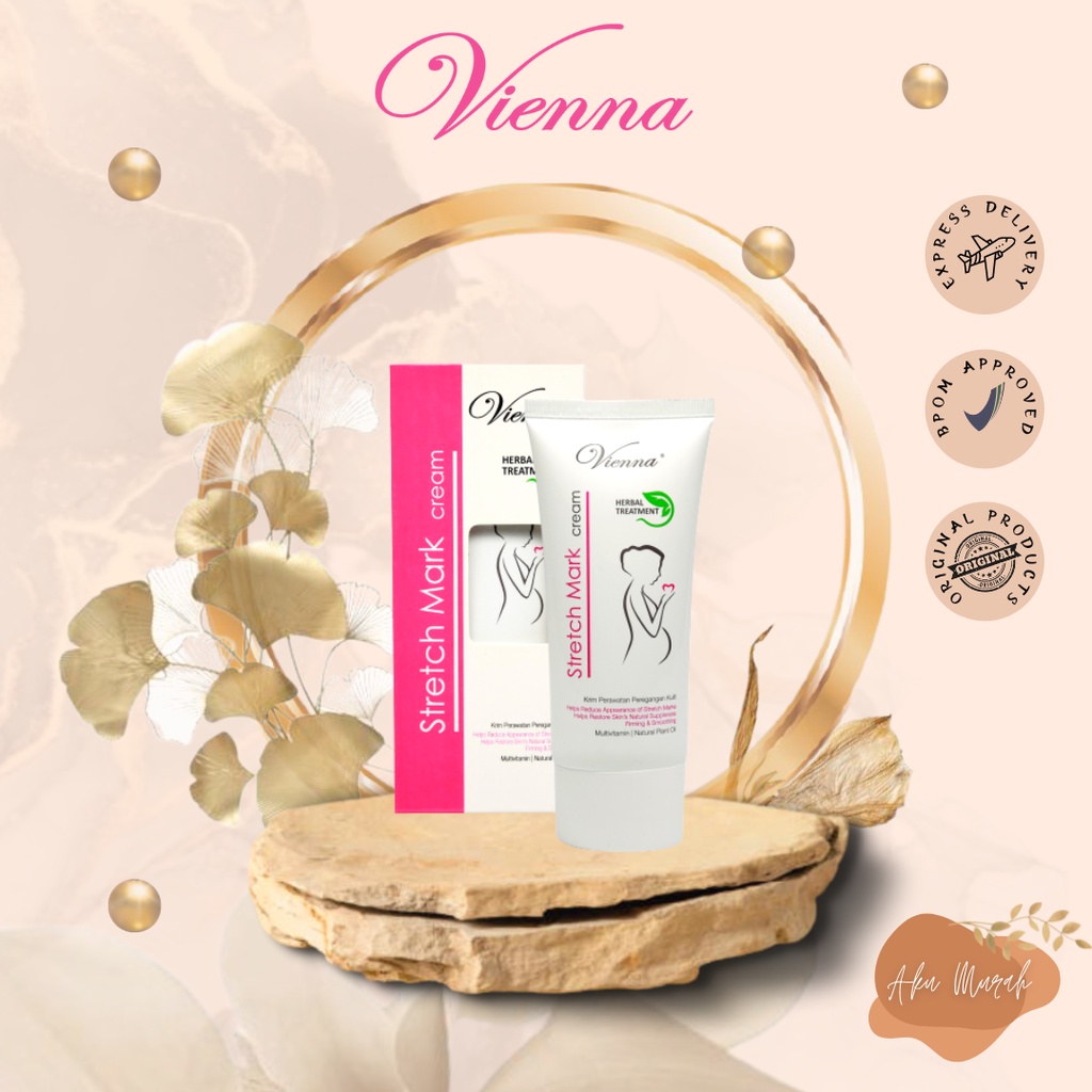 ✨ AKU MURAH ✨[TUBE] Vienna Stretch Mark Cream 80ml / Krim Selulit Varian