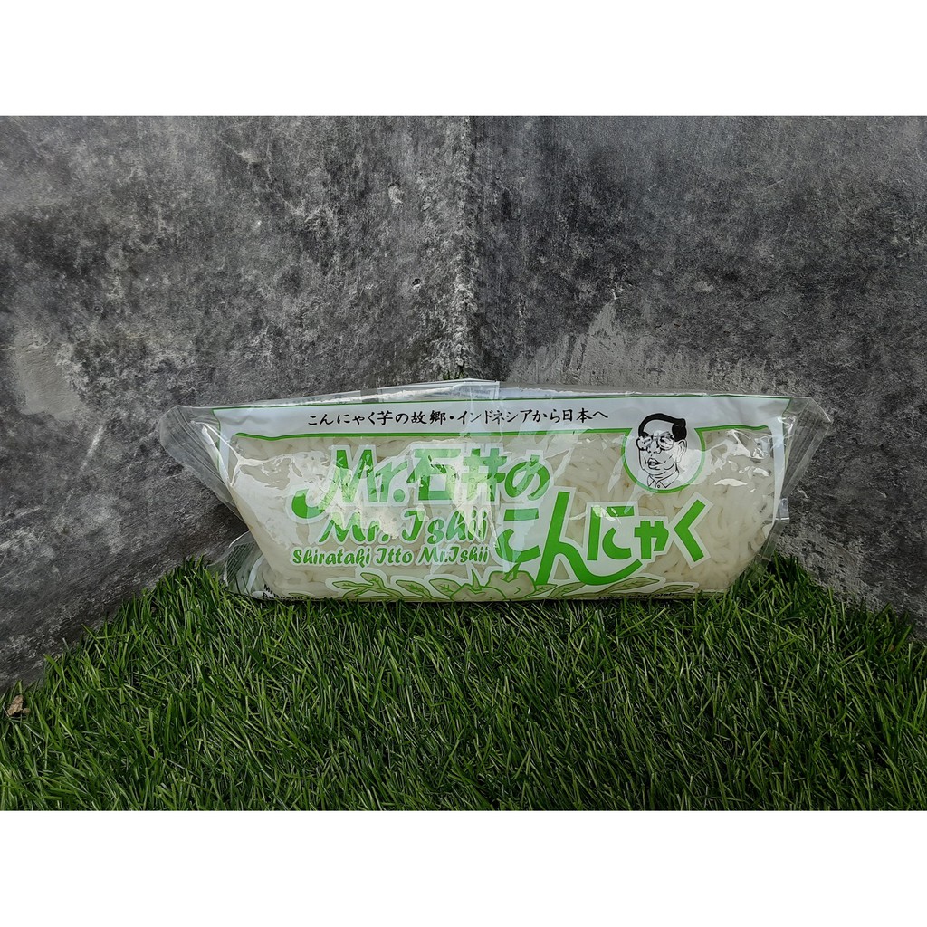 

Shirataki Hijau "Mr Ishii" Mie Matang Basah kemasan 200 gr