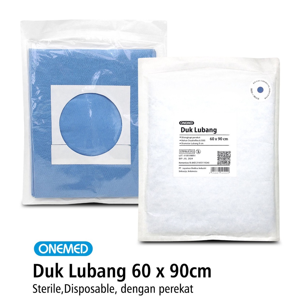 Duk Lubang Steril 60cmX90cm Diameter 8cm Onemed OJB