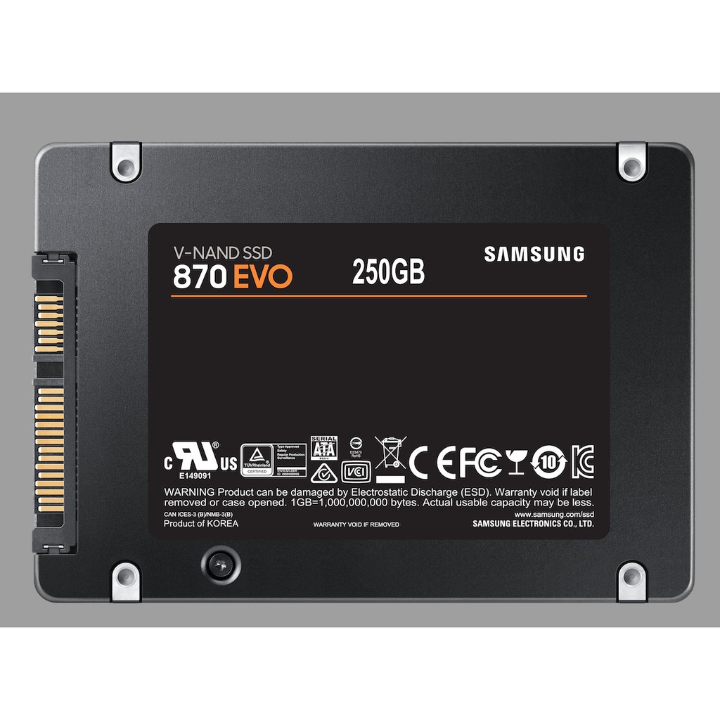 Samsung SSD 870 EVO 500GB 1TB 2TB 250GB SSD SATA SSD Internal SSD 2.5 SATA III SATA3 SATA 3 SSD 500 SSD SAMSUNG Garansi 5th