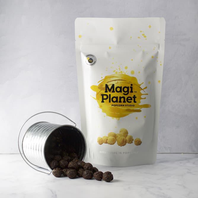 

m5qk dark chocolate popcorn - magi planet (premium range) jnvn