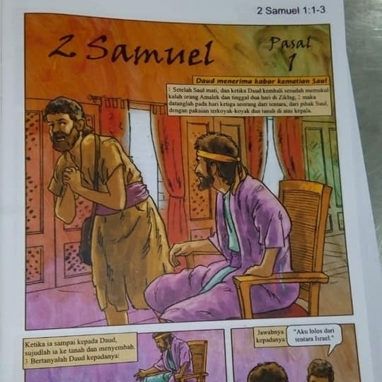 Komik Alkitab Anak Bergambar 2 Samuel Cerita Tokoh Kitab Suci Sekolah Minggu Hadiah Kado Gift Rohani