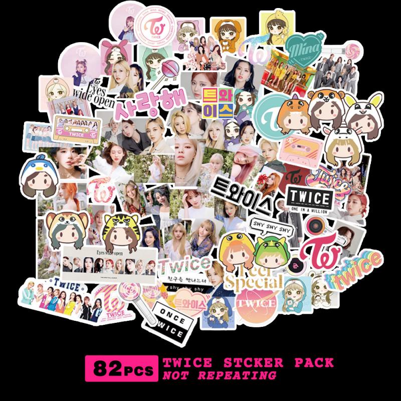 Stiker Motif TWICE Untuk Dekorasi Diarykoper
