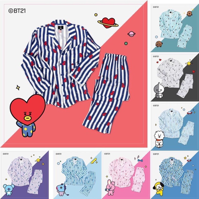 BT21 HUNT PAJAMAS SET