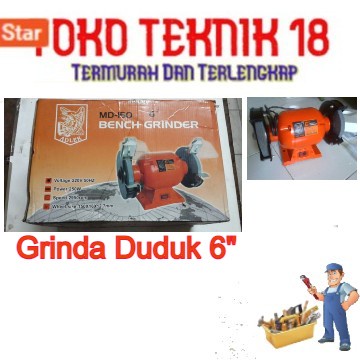 ADLER GERINDA DUDUK 6" MD-150 BENCH GRINDER 6 INCHI GRINDA 150