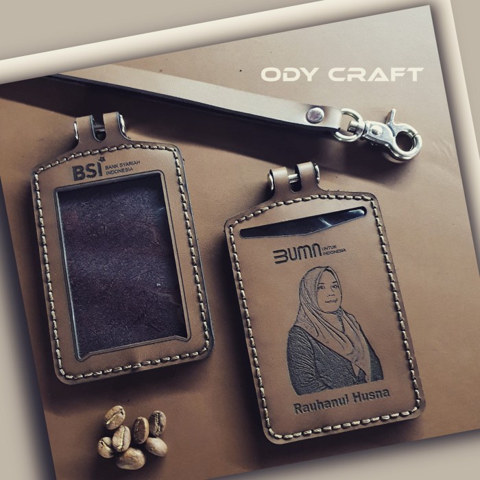 

READY Tempat id card (card holder) kulit custom PROMO