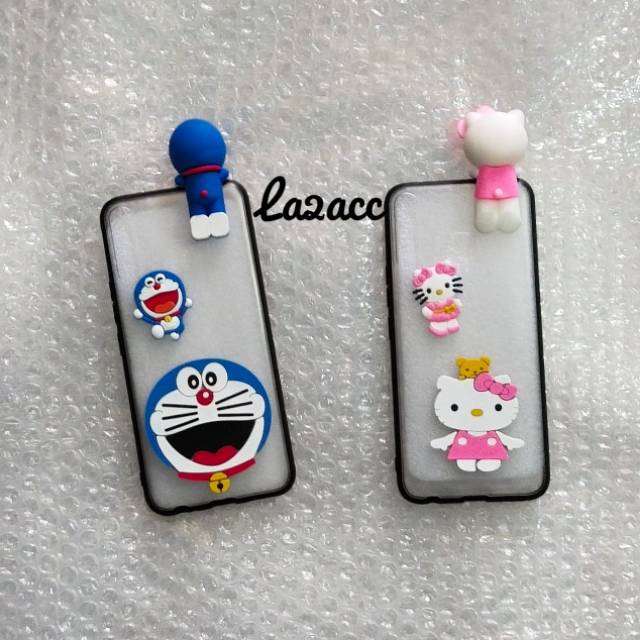 Case infinix hot 8 x650 hardcase hard case transparan karakter intip