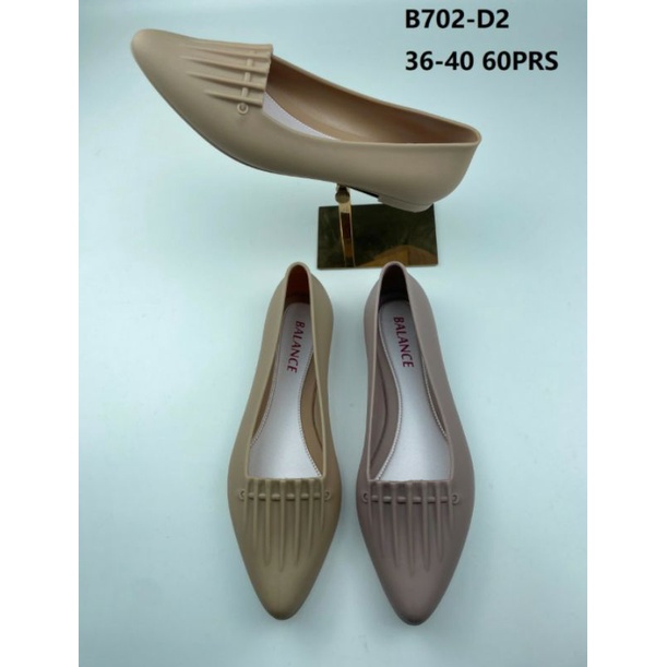 Sun-EDITH Flatshoes Jelly Wanita Import Balance 702-D2