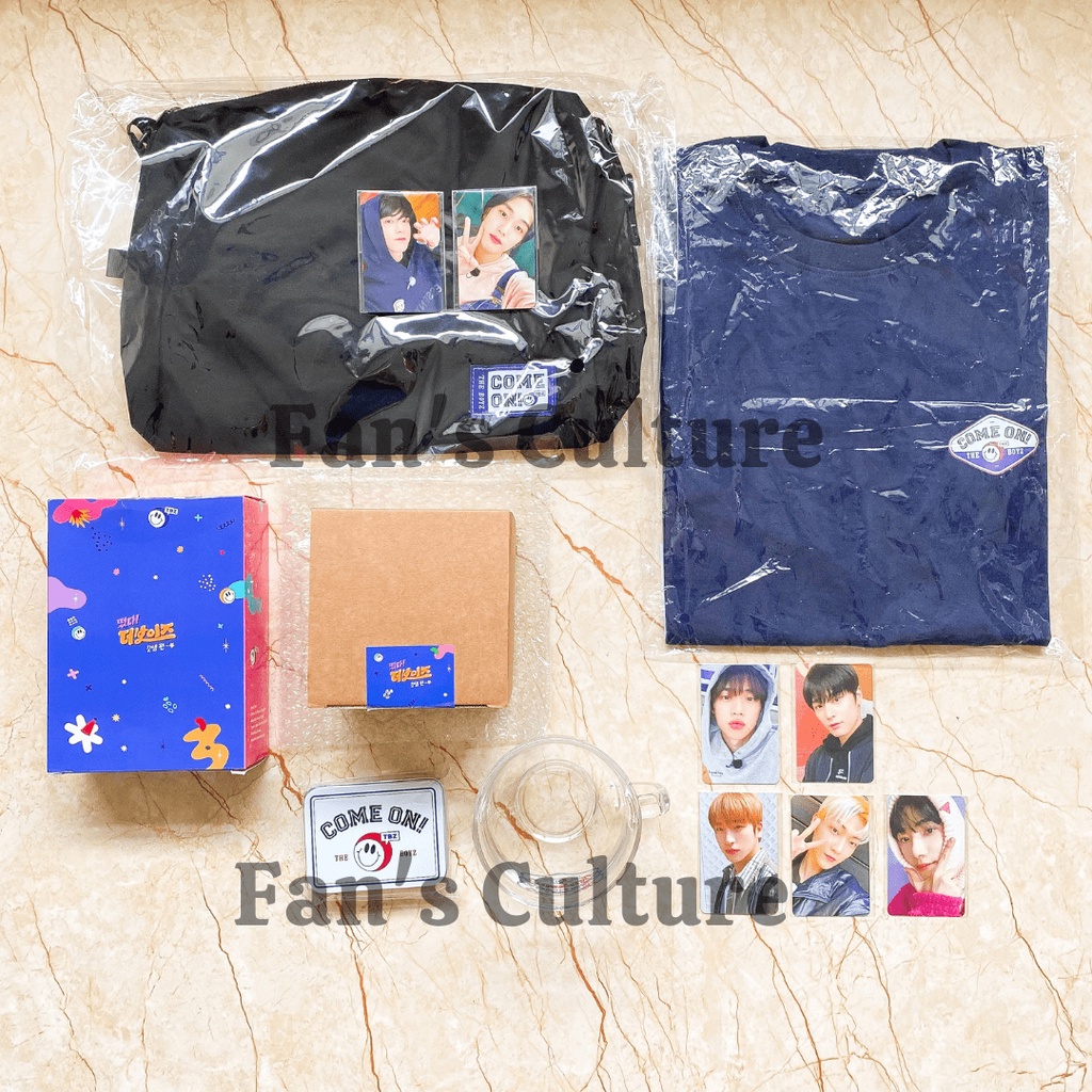 [READY STOCK]BUNDLE COME ON TBZ MD (Merch) THE BOYZ - T-Shirt Navy/Messenger Bag Jacob/Younghoon PC/