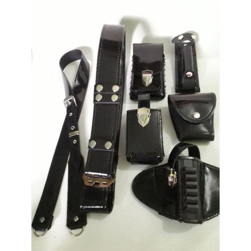 Kopel set polri kopel setelan pdl polisi satpam security polsuspas hitam