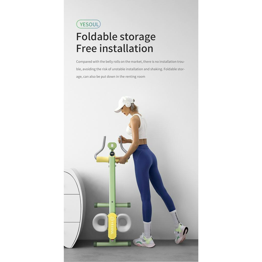 Yesoul WT50 ABS Smart Roller Abdominal Alat Gym Garansi Resmi