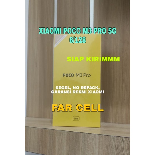 XIAOMI POCO M3 PRO 6/128 GARANSI RESMI XIAOMI 15 BULAN BARU SEGEL NO REPACK
