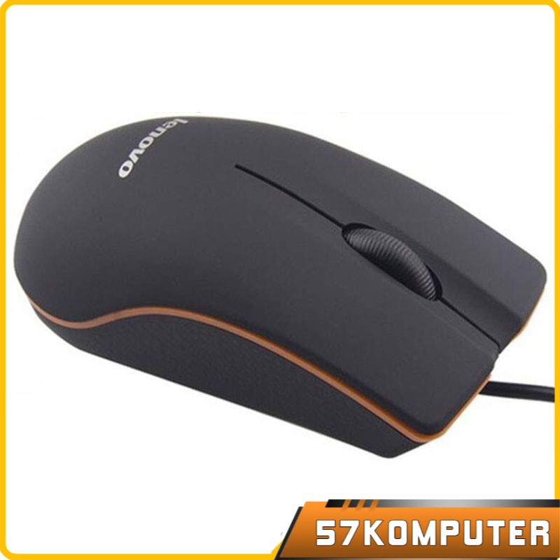 Mouse PC Laptop USB Wired Lenovo 800DPI M20 - Hitam