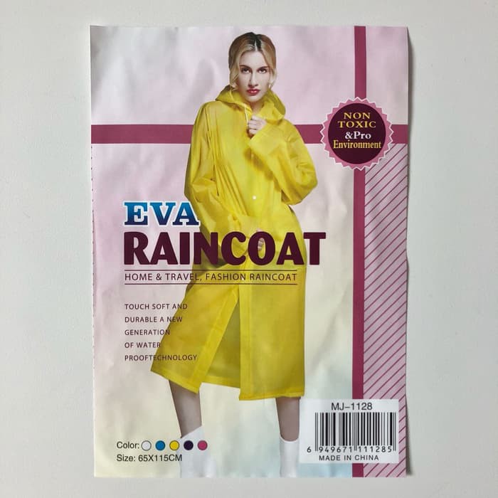 JAS HUJAN TERUSAN/GAMIS/RAINCOAT PVC EVA