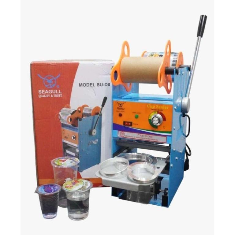 TERMURAH MESIN CUP SEALER PRESS MANUAL 220Z SEAGULL MESIN PRES GELAS CUP CAPCIN TEH SU-D8