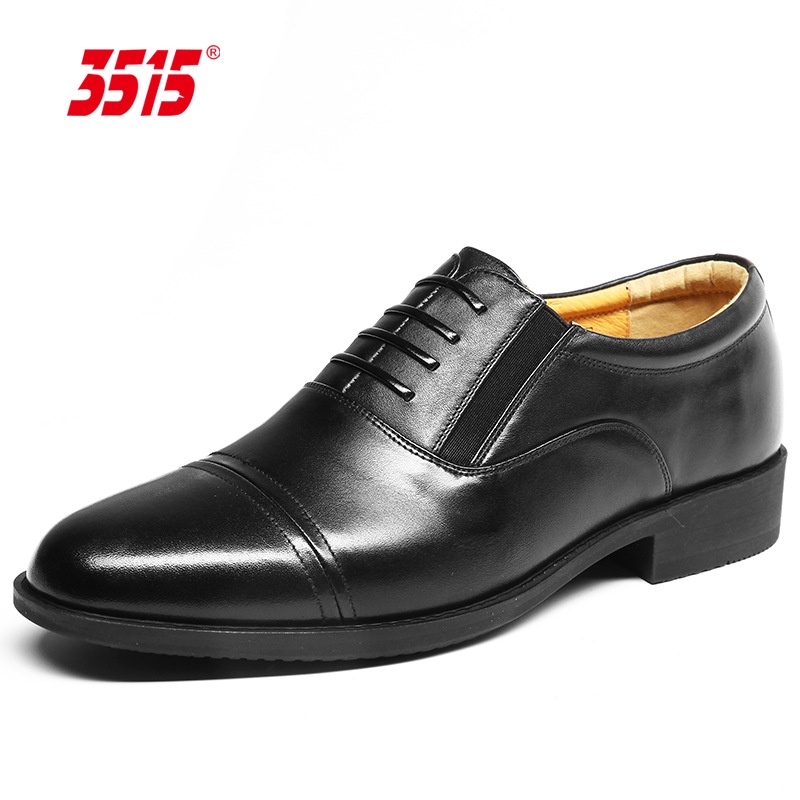 Jihua 3515 Kuat Pria    Three Kulit Sepatu Bisnis Formal Kulit Sepatu Rendah-top Sepatu Pompa