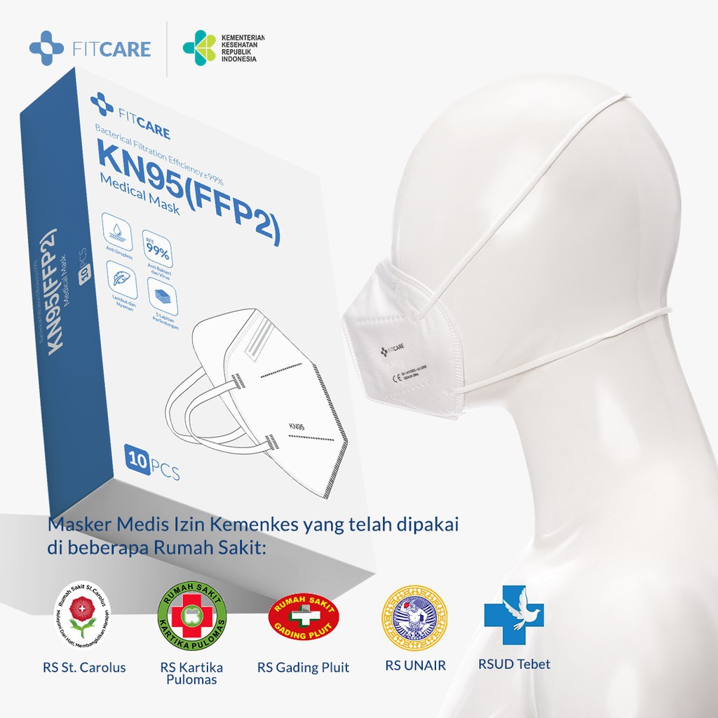 Fitcare Masker Hijab Headloop KN95 (5ply) isi 1pcs