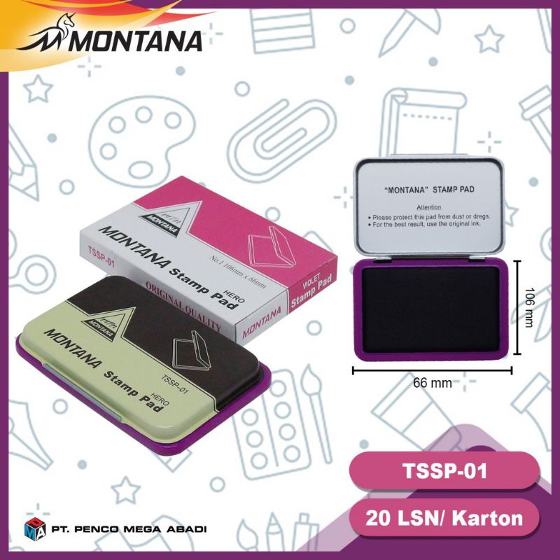 

1 PSC BAK STEMPEL / STAMP PAD MONTANA