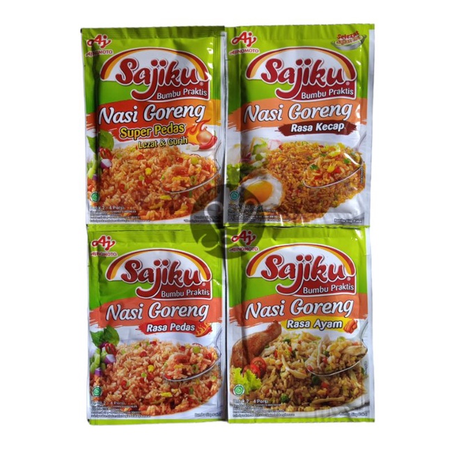 Sajiku Nasi Goreng 20 Gram Rasa Ayam Sajiku Nasi Goreng 20 Gram Rasa Pedas Sajiku Bumbu Praktis