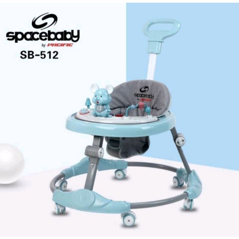 SpaceBaby Space Baby Walker Alat Belajar Jalan Anak Bayi SB-513