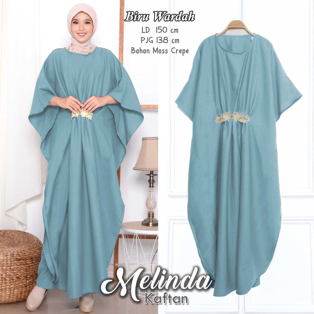 Arniis Kaftan Melinda Jumbo Bahan Mosscrepe