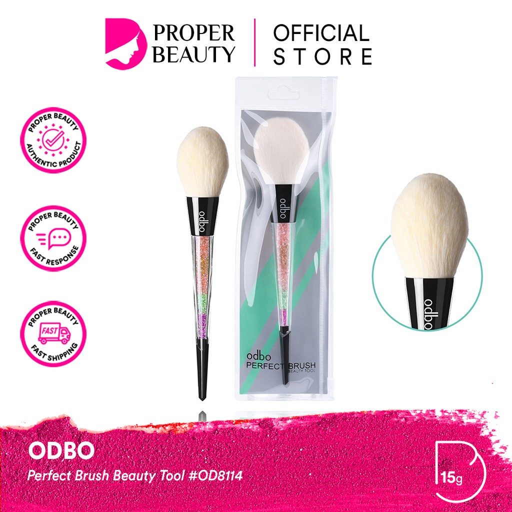ODBO Perfect Brush Beauty Tool #OD810 Thailand / Kuas Wajah / Lip Eye / Cosmetic Makeup / Set