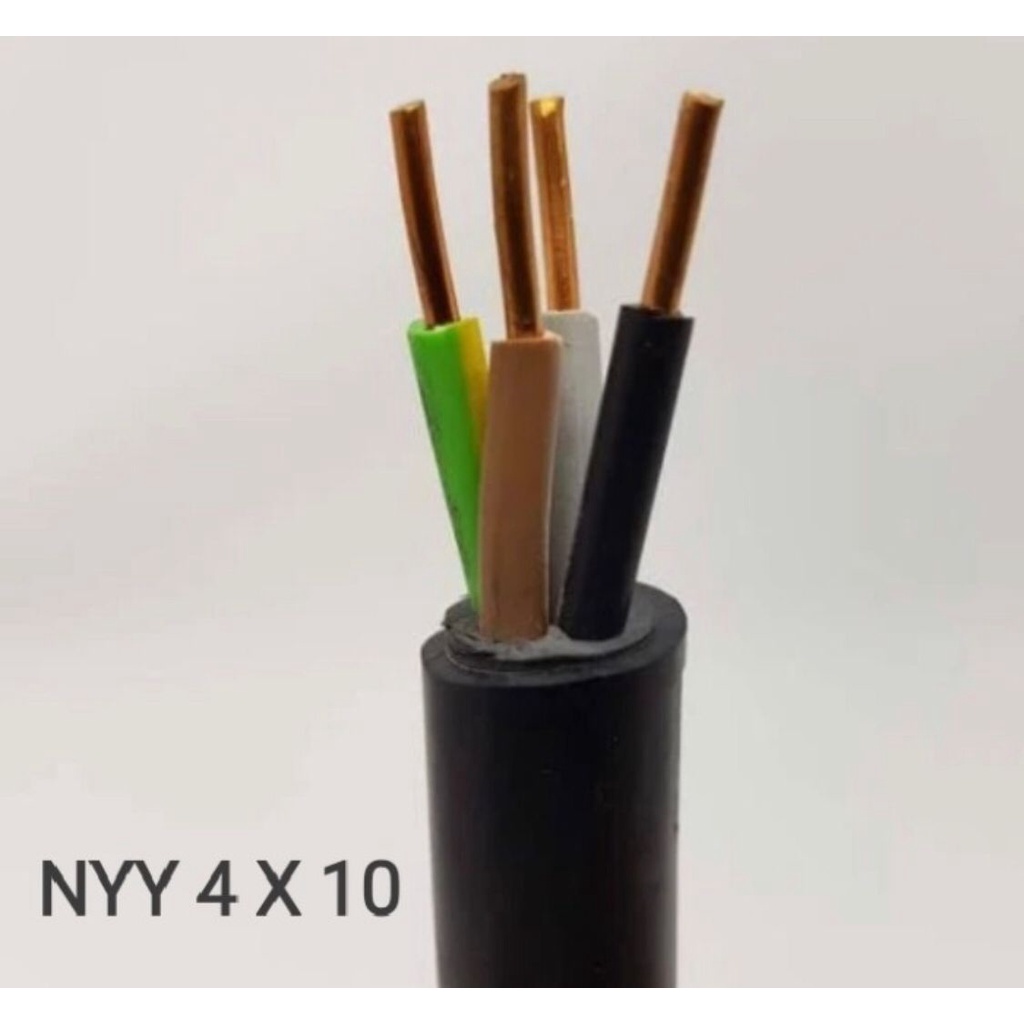 KABEL NYY 4X10 KAWAT HITAM SUPREME  NYY 4X10mm