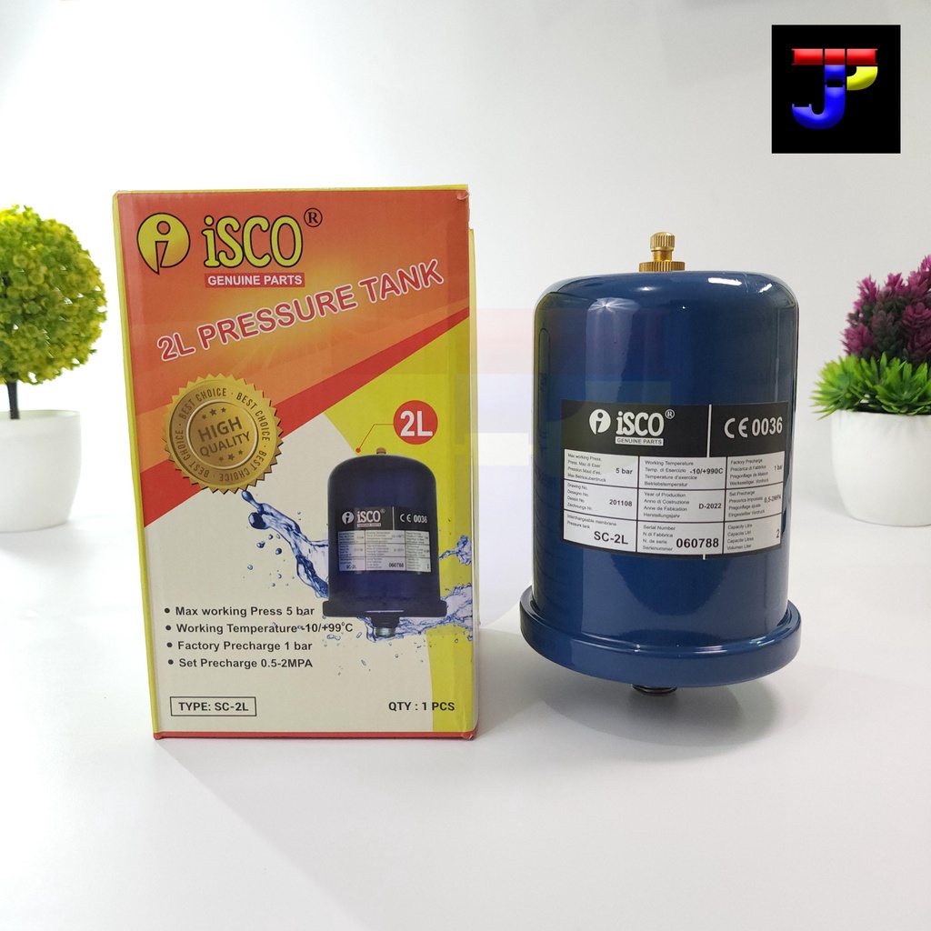 Tabung Tangki Pompa Air ISCO 2 Liter - Pressure Tank 2L