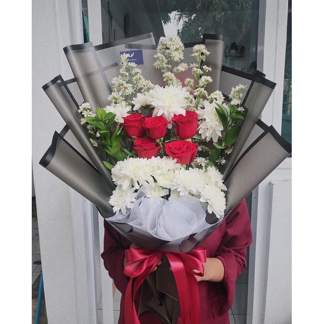Buket Bunga Asli Besar | Flower Bouquet | Hadiah wisuda/ birthday/ anniversary/ sidang