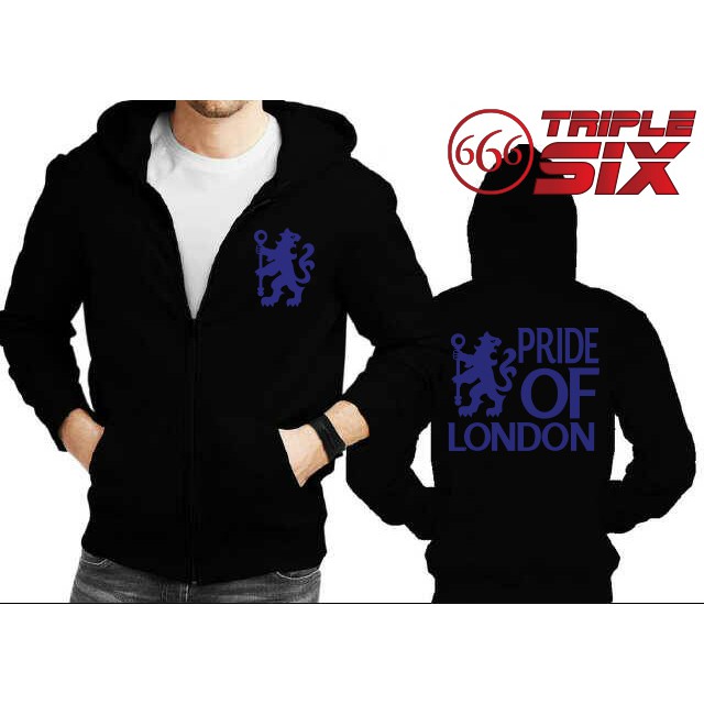 Jaket Hoodie zipper - Chelsea FC - BLACK