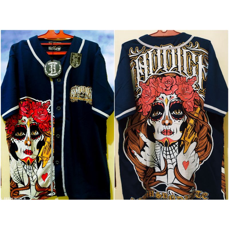 Jersey basebal BADDICK ORIGINAL pria wanita