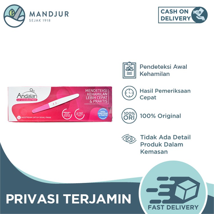 Andalan Pregnancy Test Midstream - Alat Tes Kehamilan Pribadi