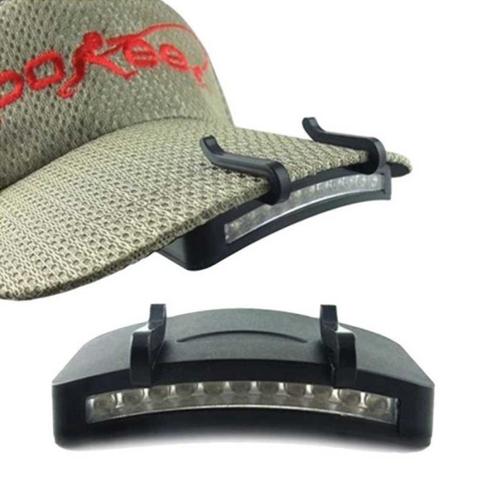 Lampu Clip Untuk Topi Senter Kepala LED Headlamp Outdoor Camping