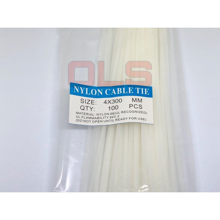 

Jualan Kabel Tie Ties Tish 4X300 Mm 30Cm Putih 100 Pc Terlaris