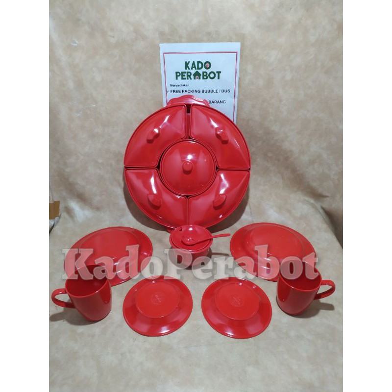 piring melamine meja makan set- piring saji set