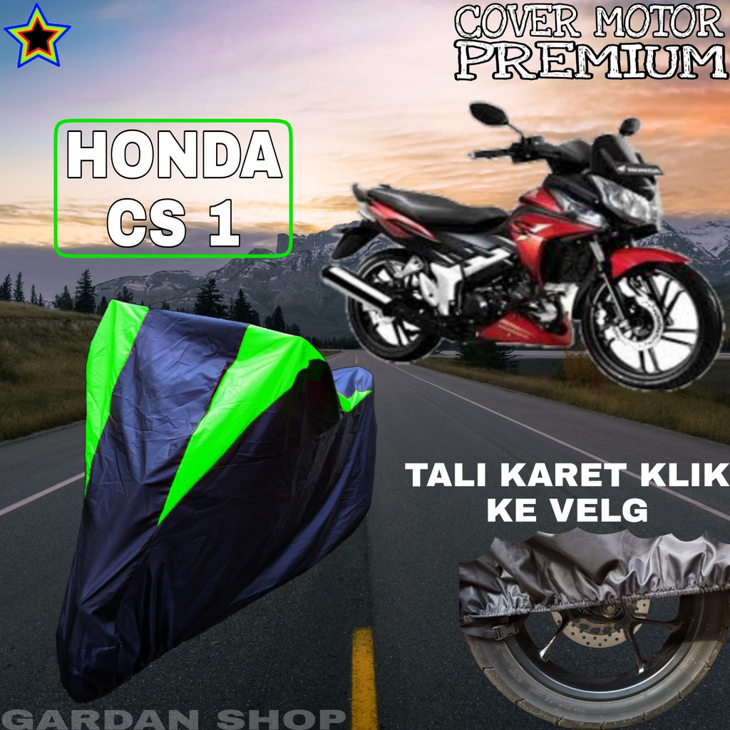 Sarung Motor HONDA CS 1 Hitam HIJAU Body Cover Penutup Pelindung Motor Honda Cs 1 PREMIUM