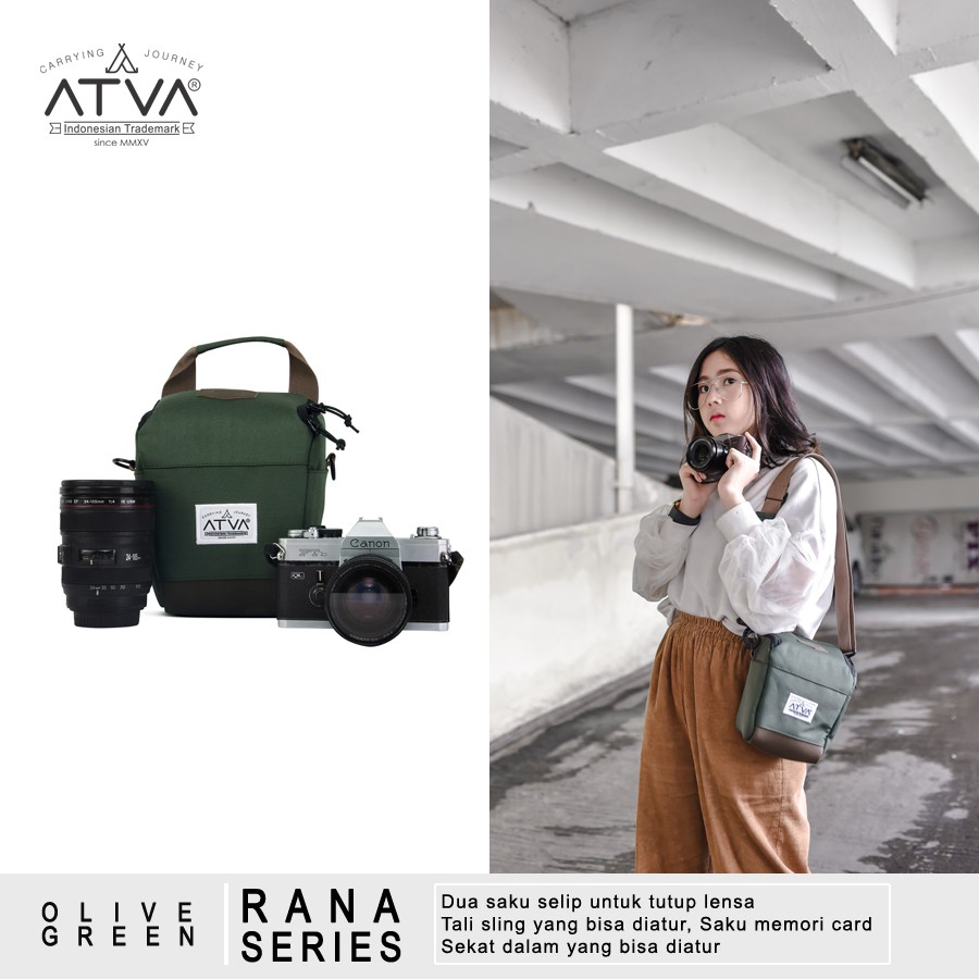 ATVA BAG - RANA OLIVE SERIES / TAS KAMERA