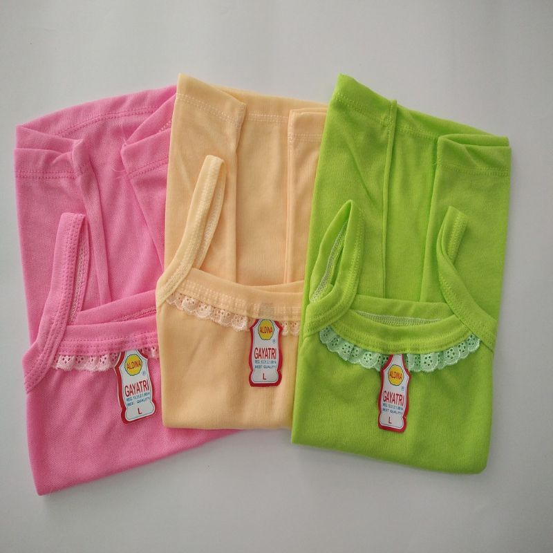 KAOS ELITE  Kaos Dalam Cewek - Singlet Anak Perempuan Renda dan Remaja