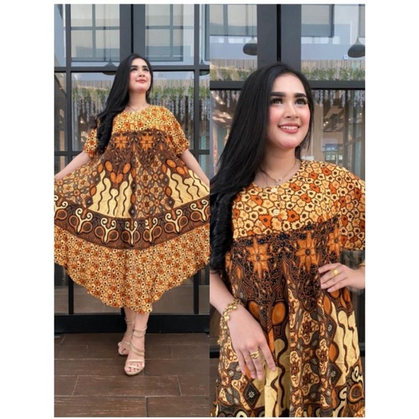 DASTER PAYUNG SOGAN DASTER BATIK KLOK KENCANA