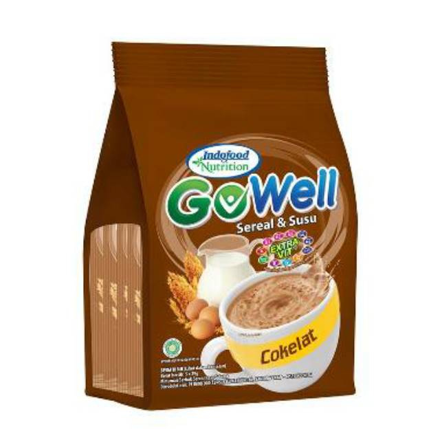 

GoWell Sereal Coklat Polybag isi 5 sachet - Go Well Cereal Chocolate