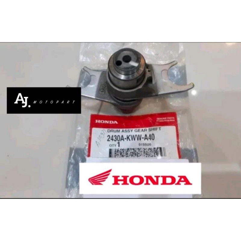 drum assy gear shift gear sendok drum overan gigi revo 110 thn 2009-2010 kode part 2430A KWW A40