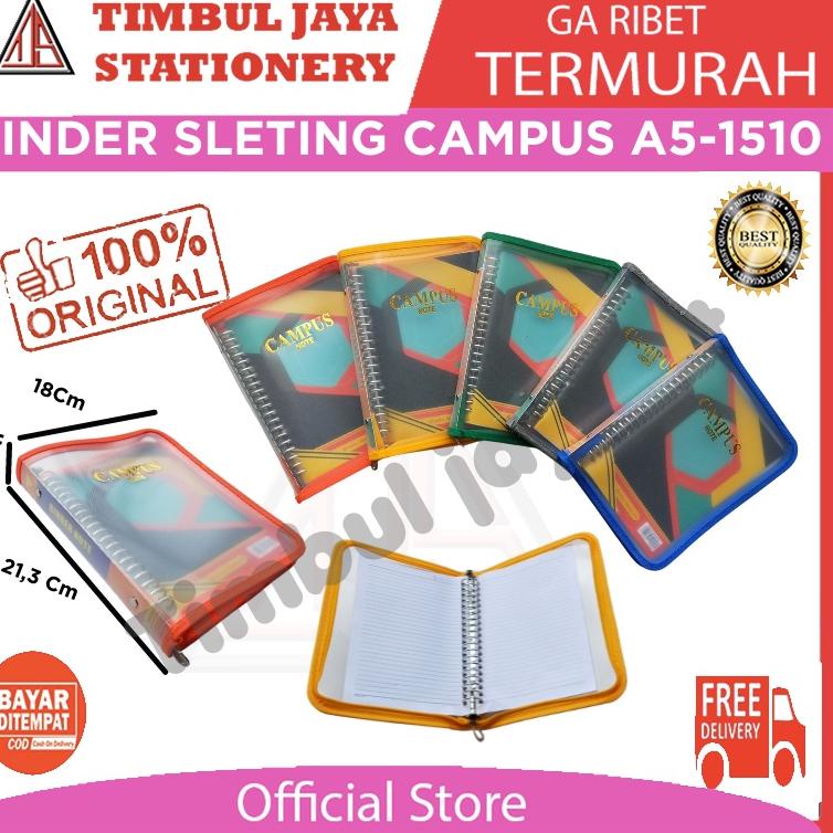 

Terlaris Bulan Ini!! Binder seleting campus polos transparan A5 warna warni ☐ 33