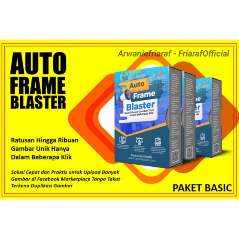 Auto frame blaster 1-600 gambar unik untuk mengatasi konten duplikat listing di Facebook marketplace