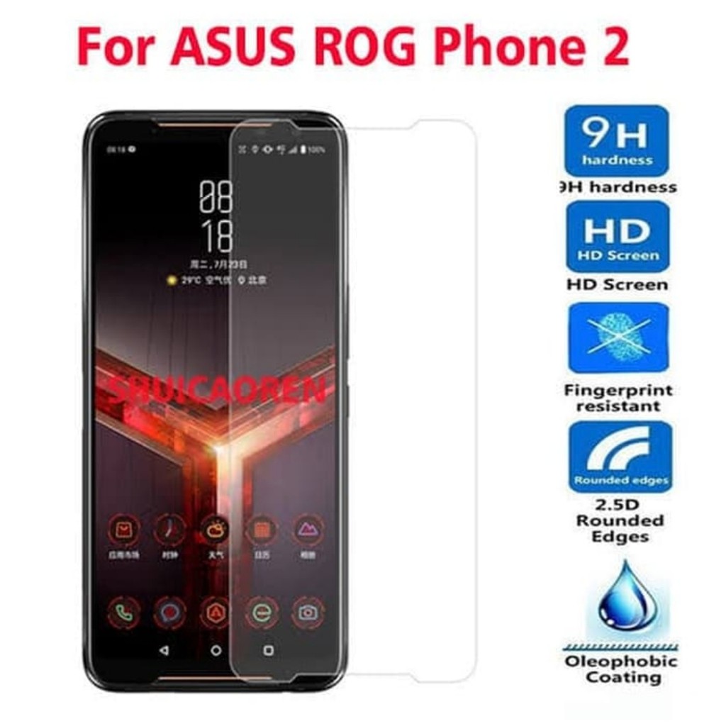 Tempered glass ASUS ROG 2 3 5 5S pro 6 7 PHONE GAMING Anti gores screen guard kaca