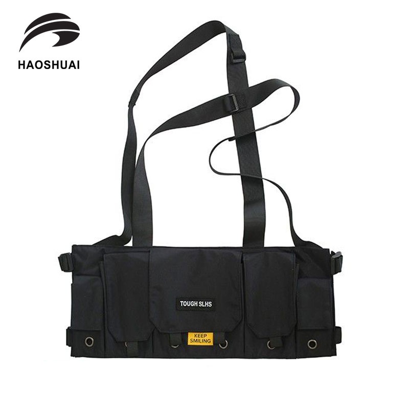 HAOSHUAI 162 Tas Dada Pria Tactical Chest Bag Rompi Outdoor WK-SBY