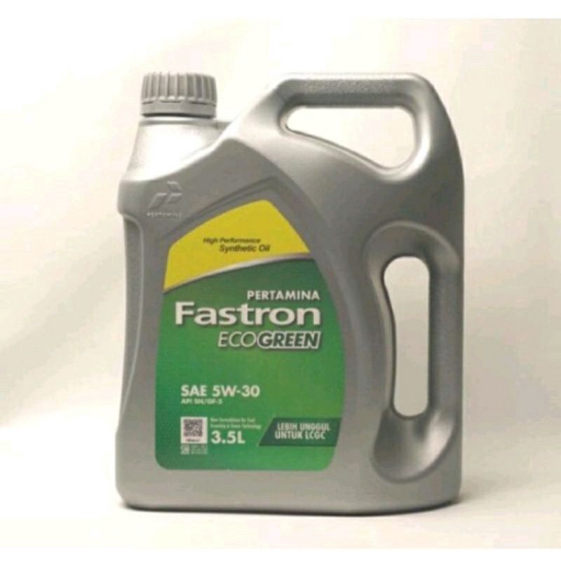 Oli Mobil Fastron ECO Green SAE 5W-30 3.5Liter LCGC Original ASLI