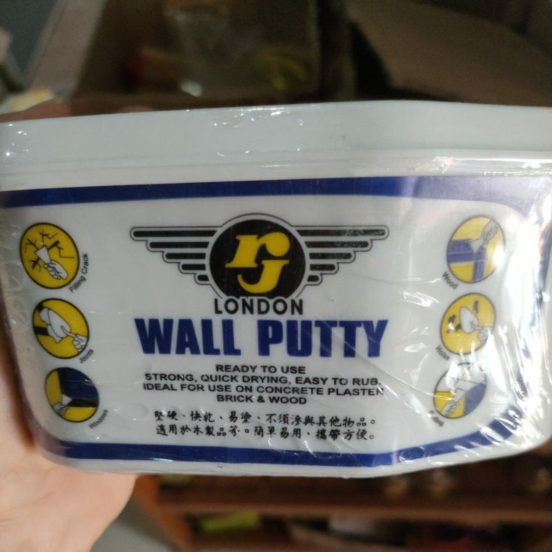 RJ London Dempul Tembok Plamir Tembok Dempul Kayu Dempul Asbes gypsum bata GRC 500gr