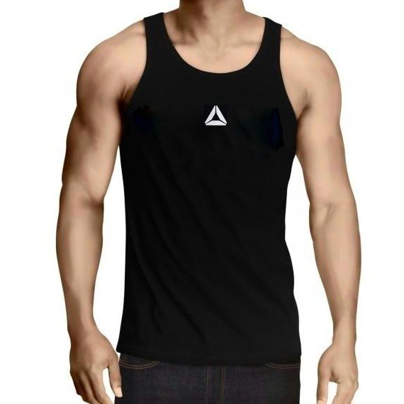 Kaos singlet gym fitness REEBOK baju training pria - bola---ped