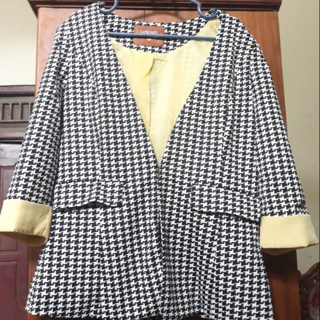 Preloved Blazer Le'Rosetz Yellow-Grey